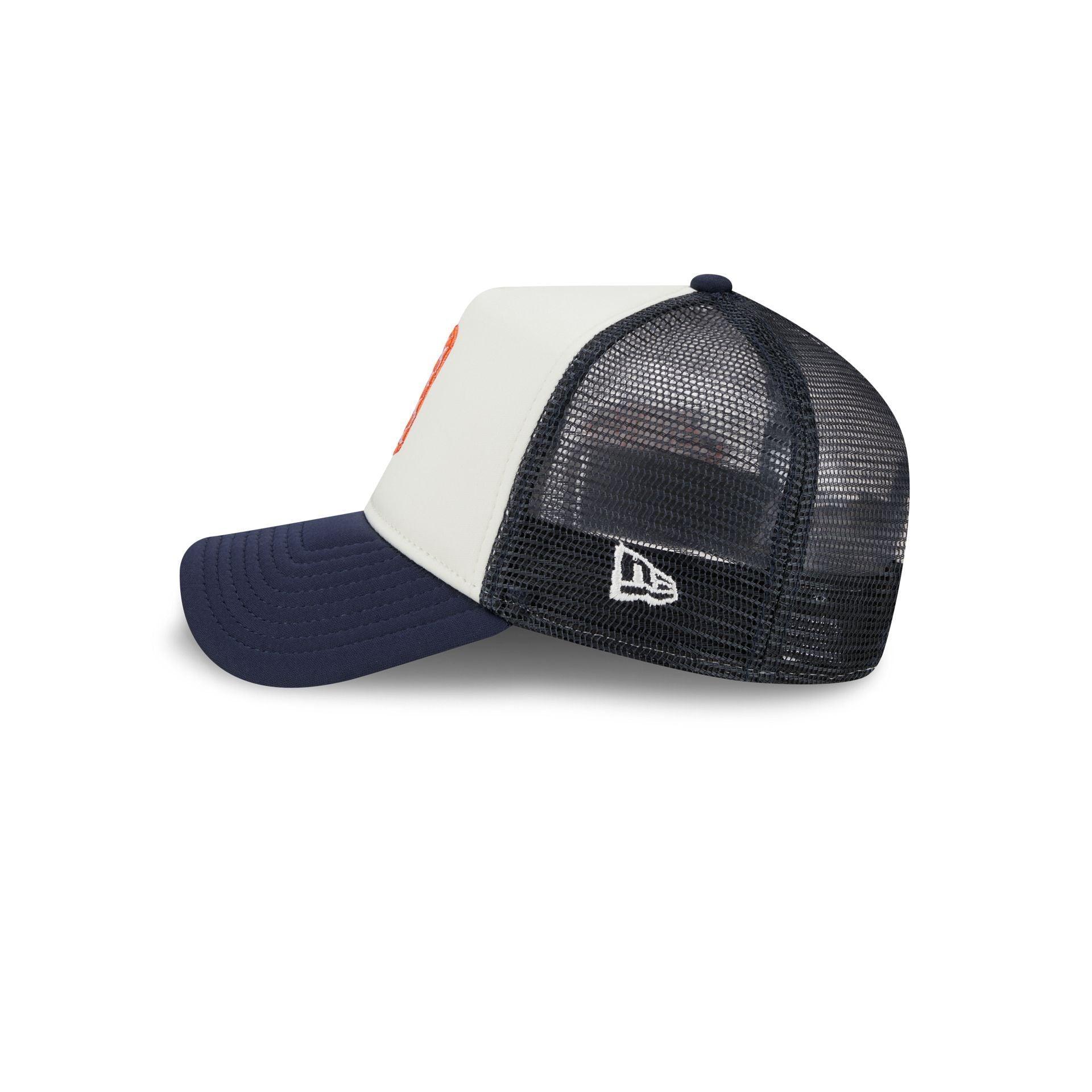 Detroit Tigers Checkered Flag 9FORTY A-Frame Trucker Hat Male Product Image