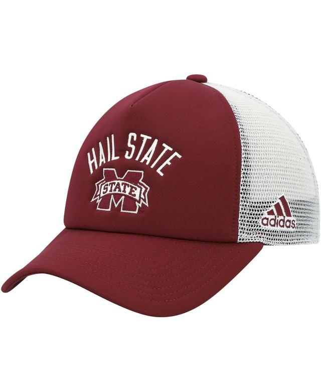 Mens adidas Maroon Mississippi State Bulldogs Dowsing & Bell Trucker Snapback Hat Product Image