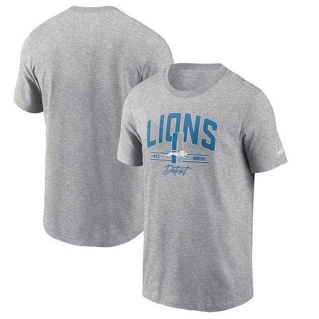 Mens Nike Heather Gray Detroit Lions Vintage Essential T-Shirt Product Image