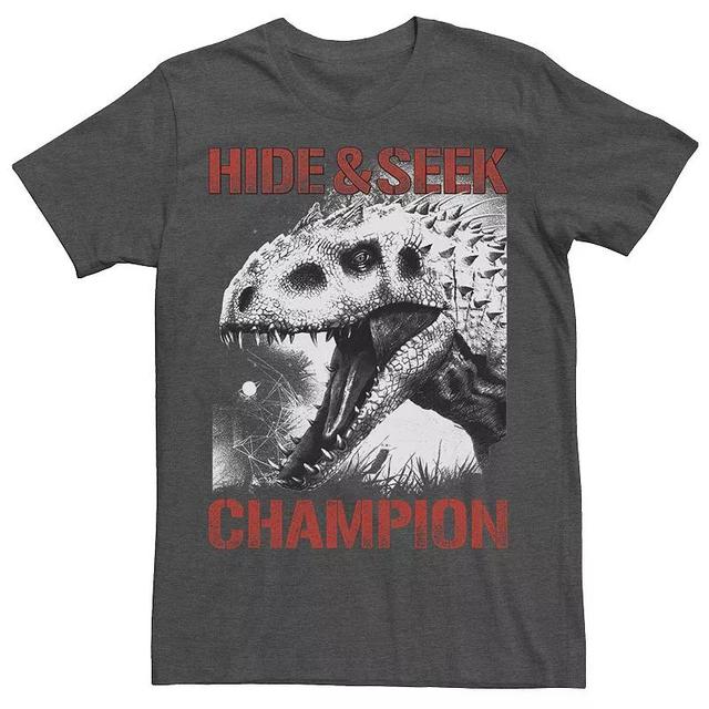 Mens Jurassic World Indominus Hide & Seek Champ Graphic Tee Grey Product Image