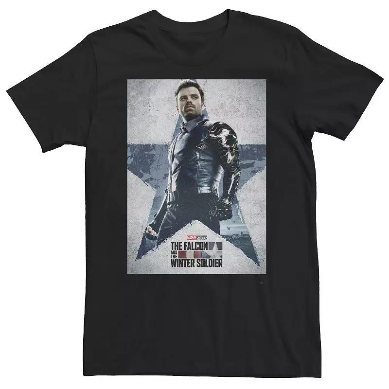 Big & Tall Marvel Falcon & The Winter Soldier Character Poster Tee, Mens Product Image