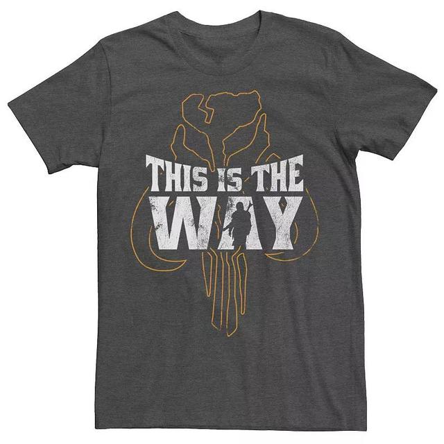 Mens Star Wars The Mandalorian This Is The Way Mythosaur Overlay Tee Grey Heather Product Image