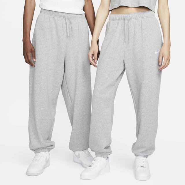 Womens Nike Sportswear Oversized Club Fleece Sweatpants Gray Grey Product Image