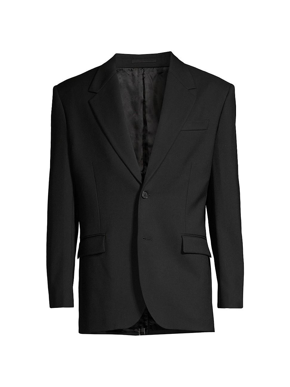 Mens Wool Two-Button Jacket Product Image