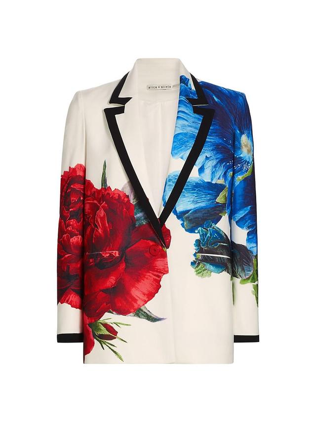 Womens Denny Floral Tailored Single-Breasted Jacket Product Image