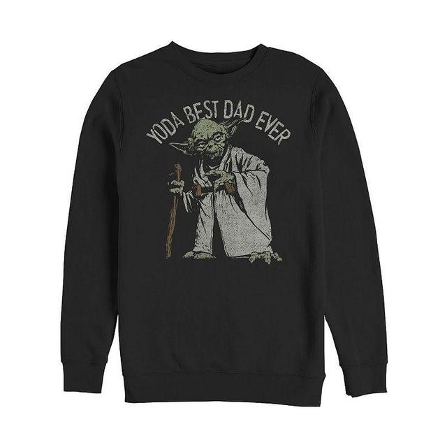 Mens Star Wars Yoda Best Dad Ever Sweatshirt Product Image