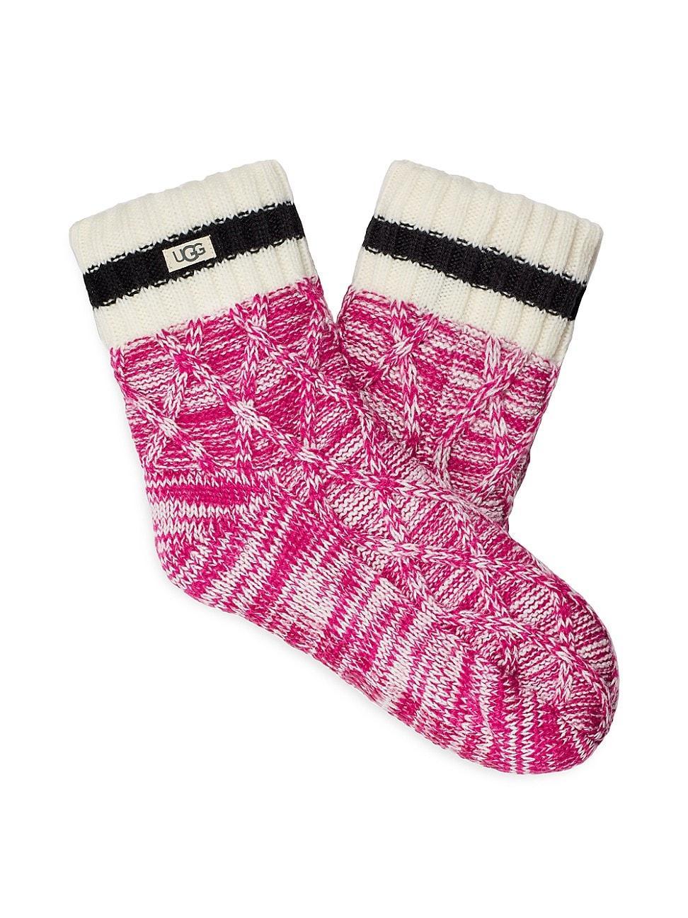 Womens Deedee Fleece-Lined Quarter-Length Socks Product Image