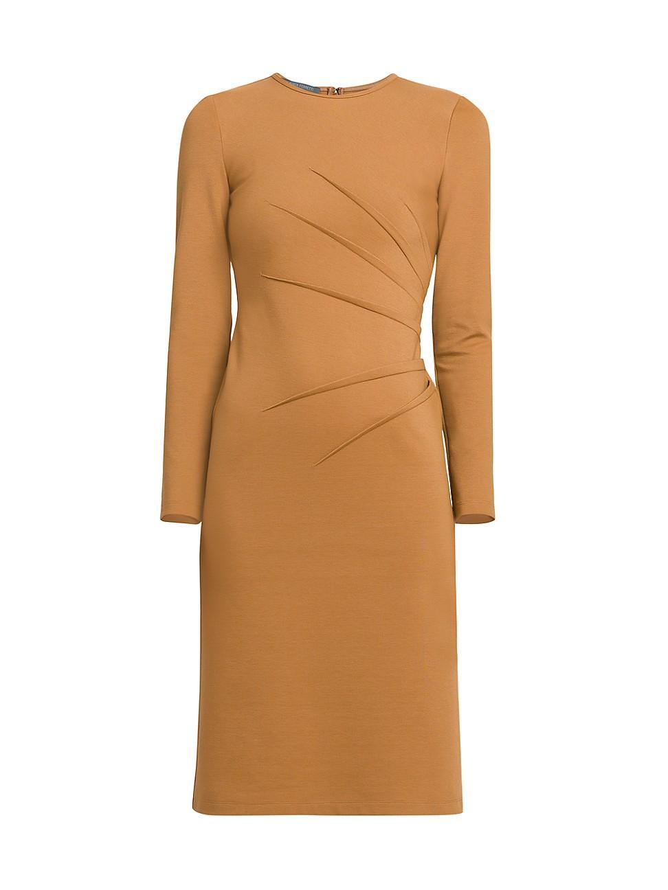 Womens Seamed Stretch-Jersey Dress Product Image