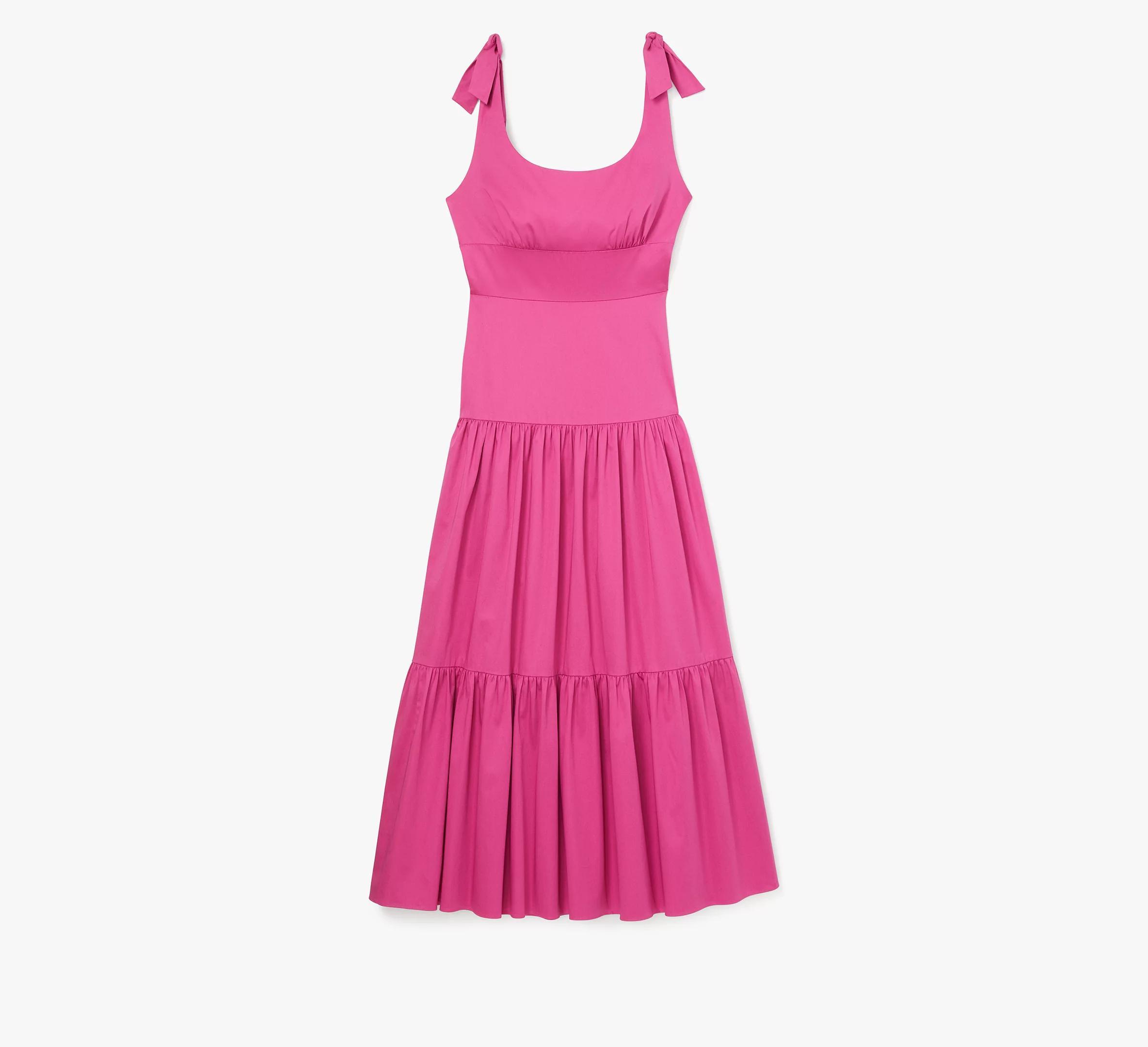 Poplin Tiered Maxi Dress Product Image