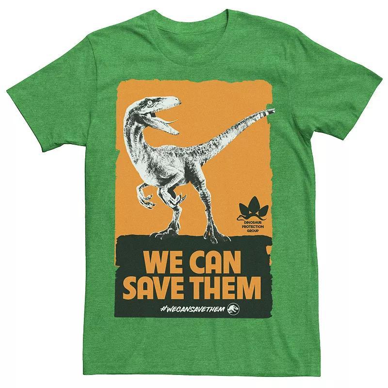 Mens Jurassic World We Can Save Them Poster Tee Product Image