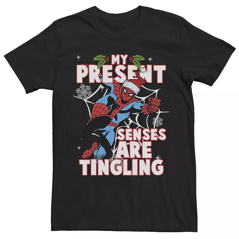 Mens Marvel Spider-Man Present Senses Are Tingling Tee Product Image