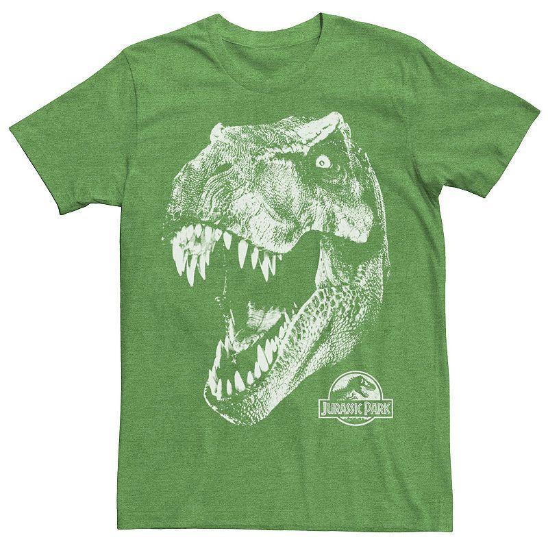 Mens Jurassic Park T-Rex White Head Roaring Tee Product Image