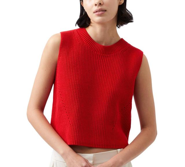 French Connection Womens Mozart Crewneck Sweater Vest Product Image