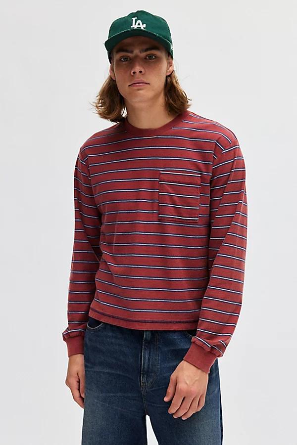 BDG Bonfire Stripe Long Sleeve Tee Mens at Urban Outfitters Product Image