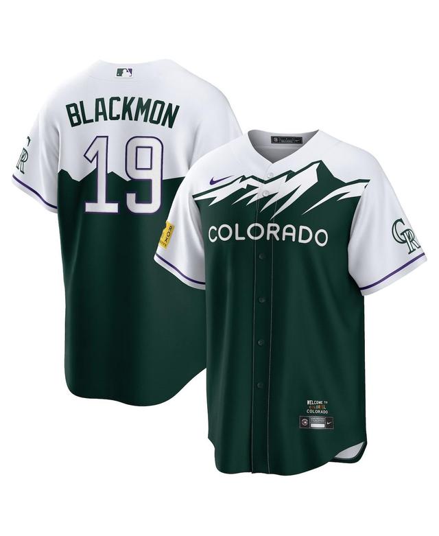 Mens Nike Charlie Blackmon Green Colorado Rockies 2022 City Connect Replica Player Jersey Product Image