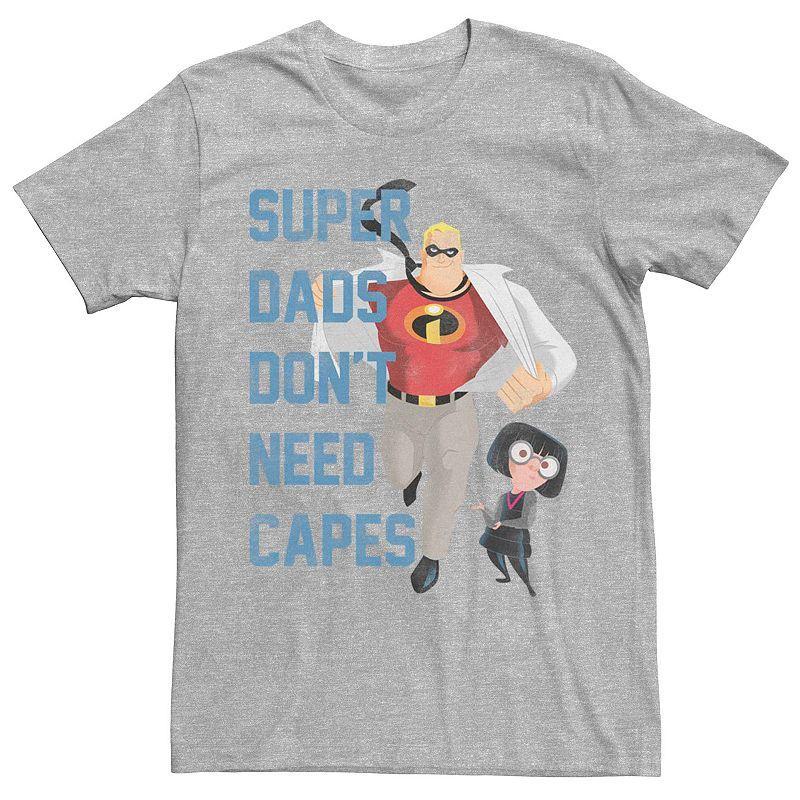 Pixar Mens The Incredibles Dads Dont Need Capes Short Sleeve T-Shirt Product Image