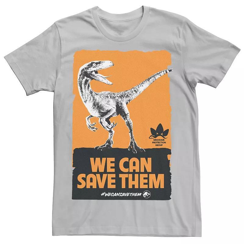 Mens Jurassic World We Can Save Them Poster Tee Product Image