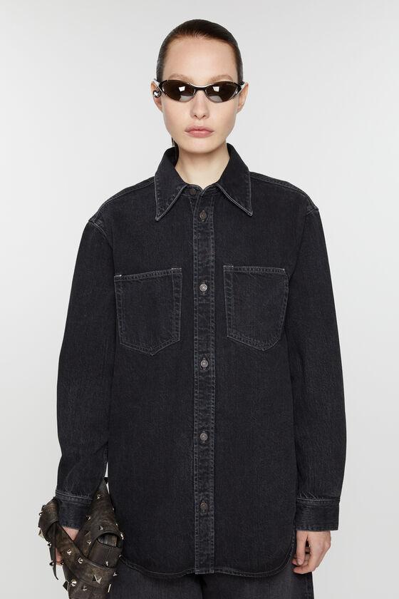 Denim button-up shirt - Relaxed fit Product Image