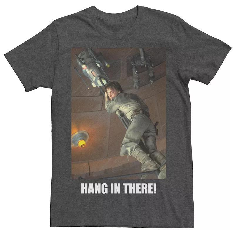 Mens Star Wars Hang In There Update Poster Tee Grey Heather Product Image