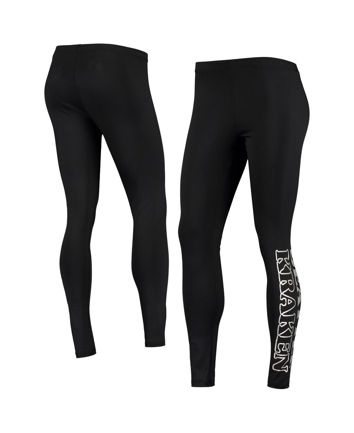 Womens G-iii Sports by Carl Banks Black Seattle Kraken Stadium Leggings Product Image