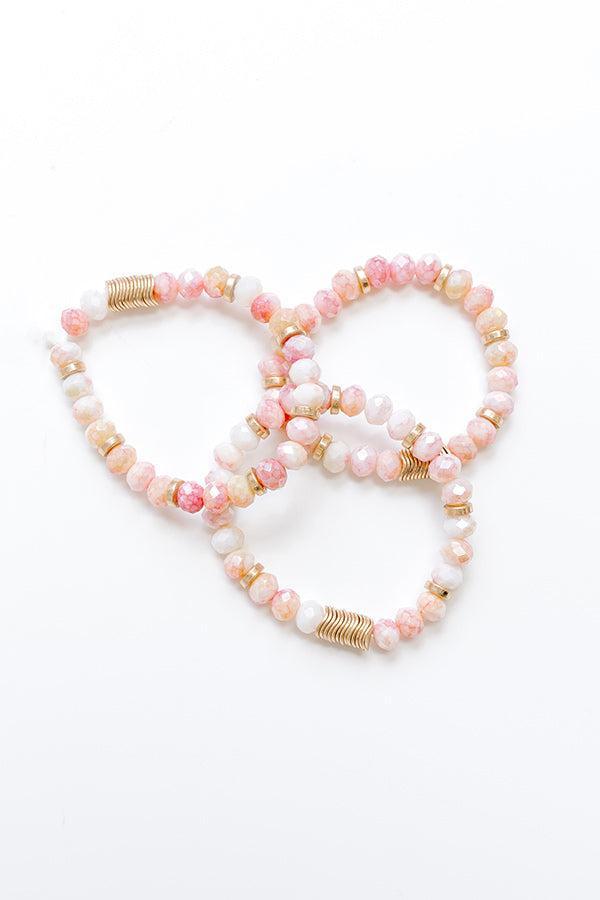 Subtle Shimmer Stretch Bracelet Set Product Image