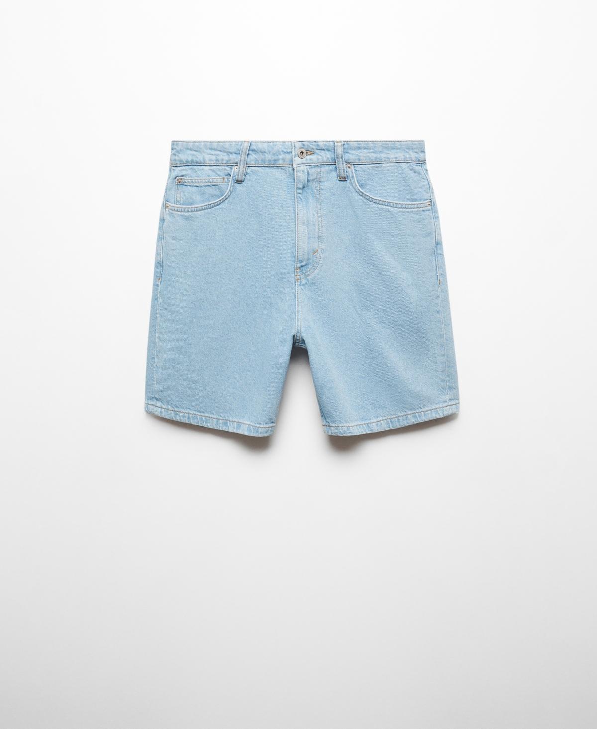 MANGO MAN - Regular fit denim Bermuda shorts bleach blueMen Product Image