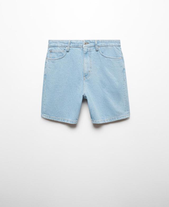 MANGO MAN - Regular fit denim Bermuda shorts bleach blueMen Product Image