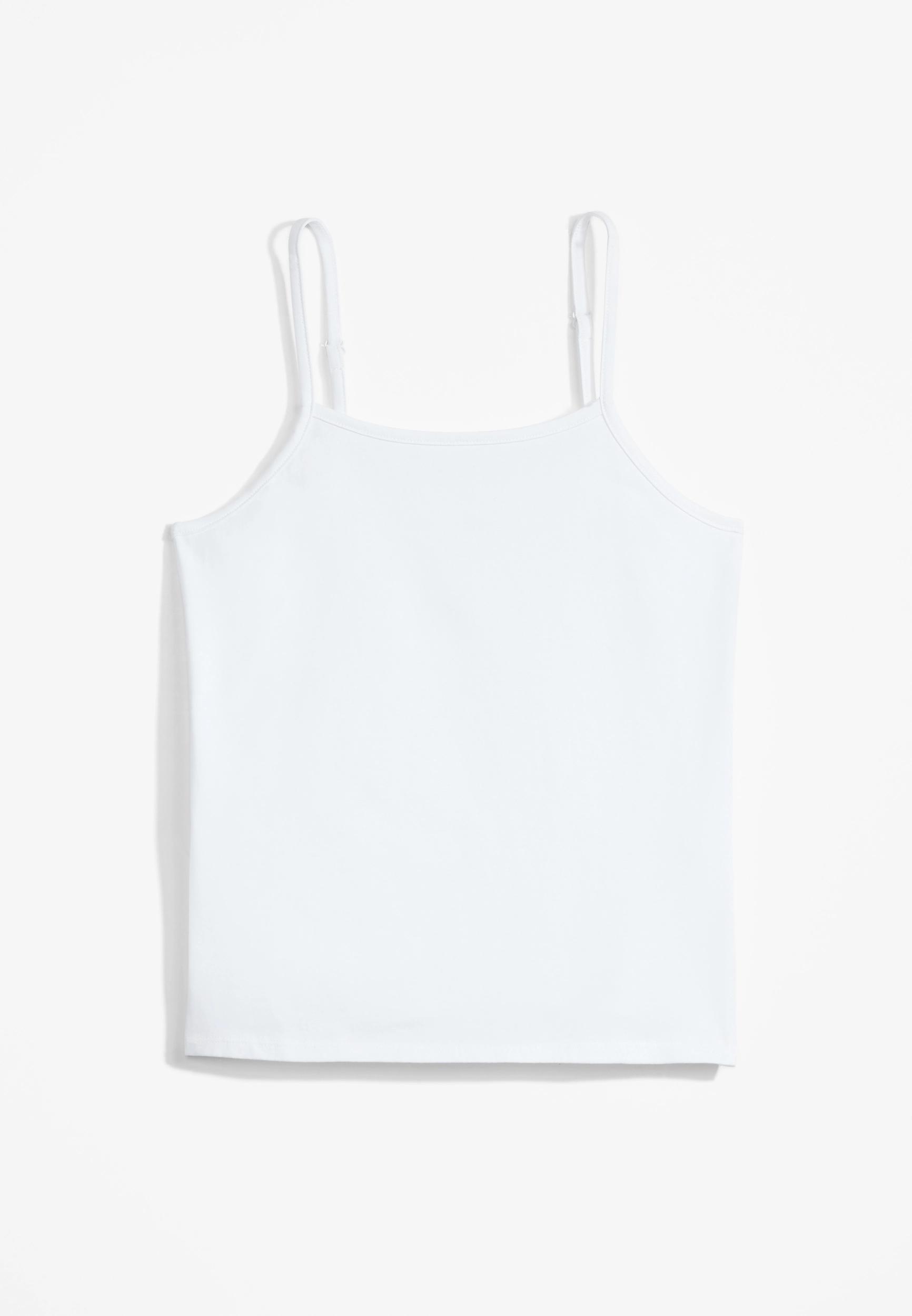 Maurices Womens XXs (7) Size Girls Solid Cami White product image