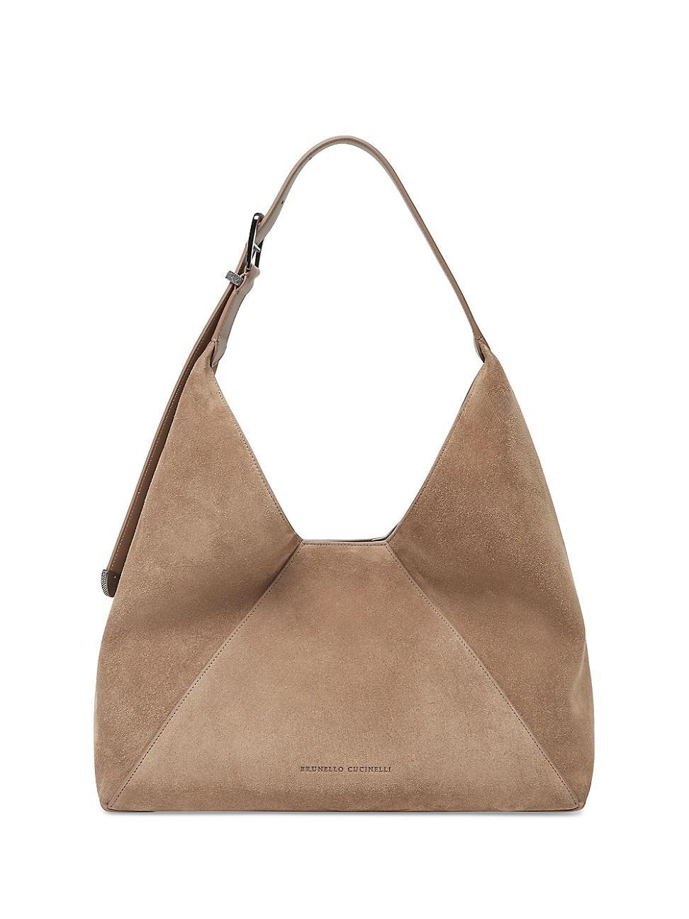 Womens Sueded Calfskin Hobo Bag Product Image