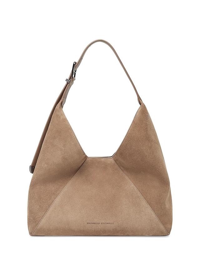 Womens Sueded Calfskin Hobo Bag Product Image