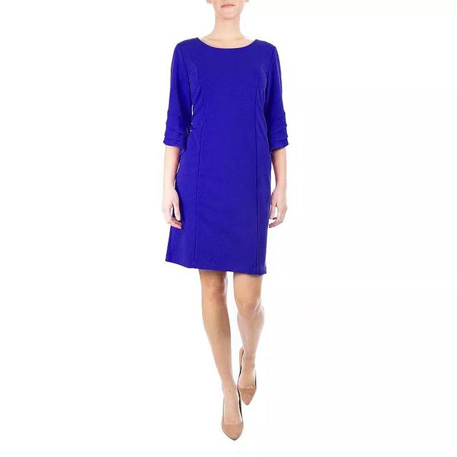 Womens Nina Leonard Tiered Sleeve Sheath Dress Product Image