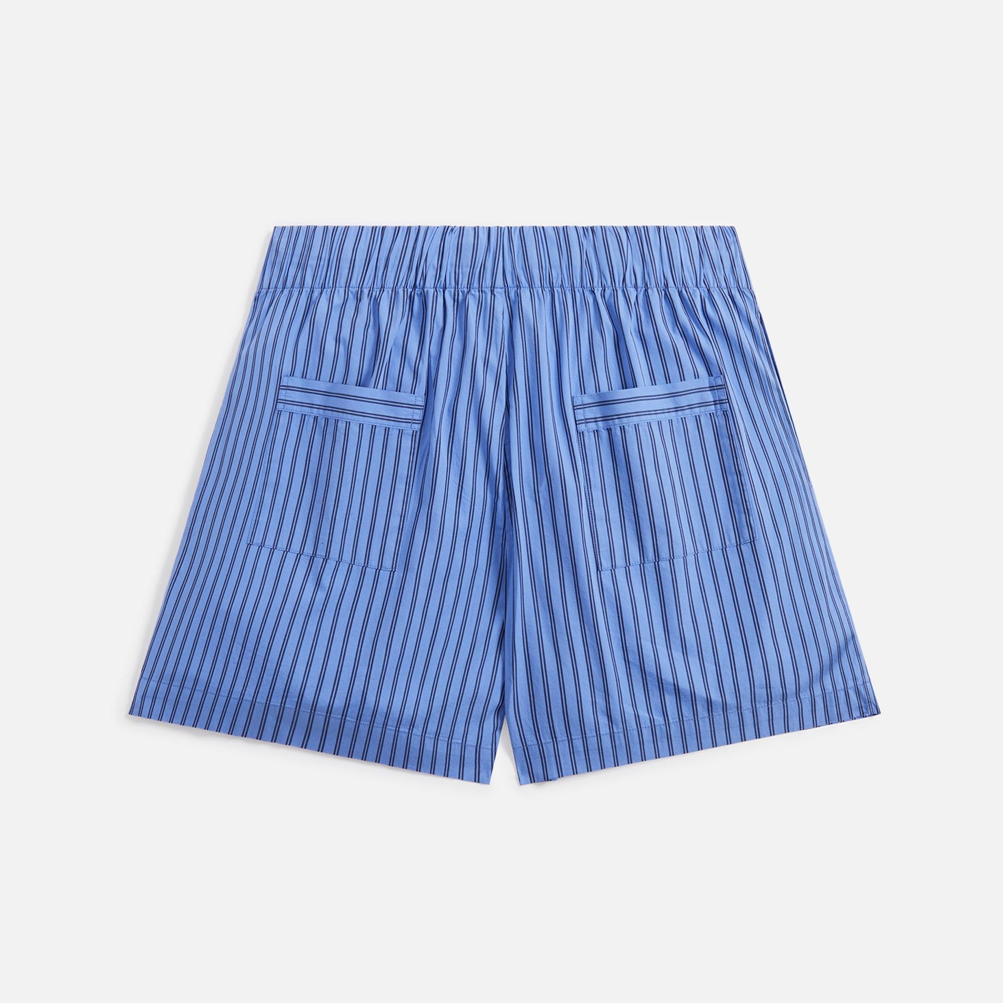 Tekla Poplin Pajama Shorts - Boro Stripes Male Product Image