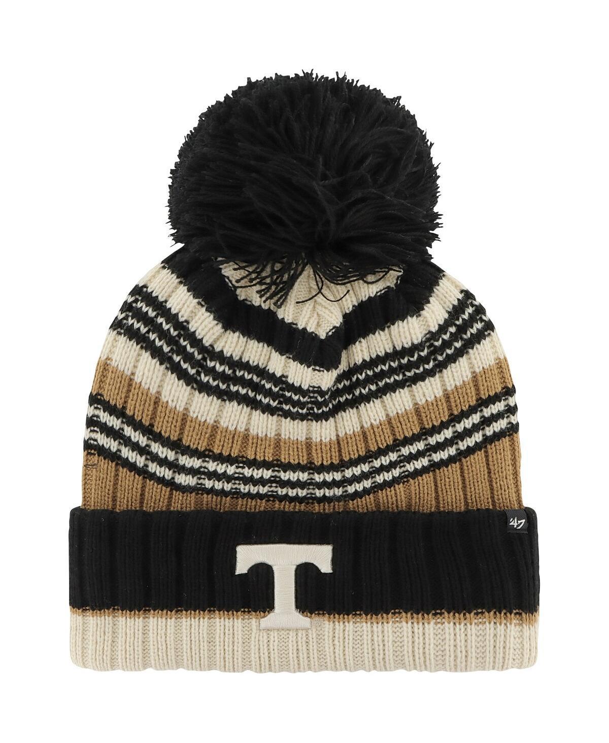 Womens 47 Khaki Tennessee Volunteers Barista Cuffed Knit Hat with Pom Product Image