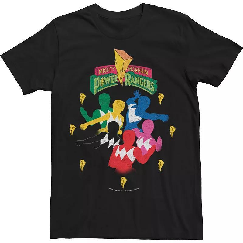 Mens Power Rangers Group Shot Minimalist Tee Product Image