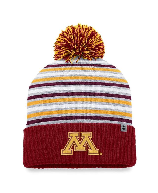 Mens Top of the World Maroon Minnesota Golden Gophers Dash Cuffed Knit Hat with Pom Product Image