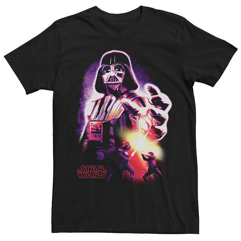 Big & Tall Star Wars Neon Darth Vader Tee, Mens Product Image