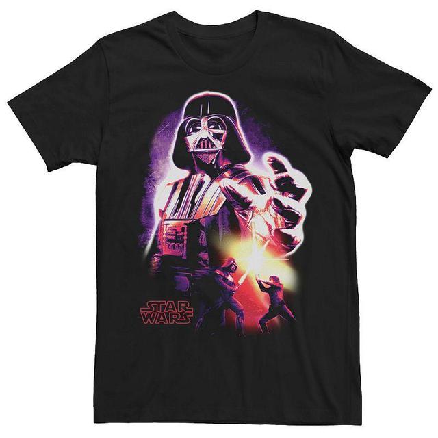 Big & Tall Star Wars Neon Darth Vader Tee, Mens Product Image