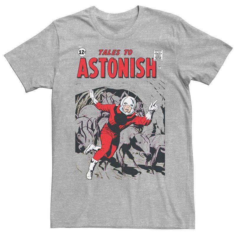 Mens Marvel Ant-Man Vintage Comic Cover Tee Athletic Grey Product Image