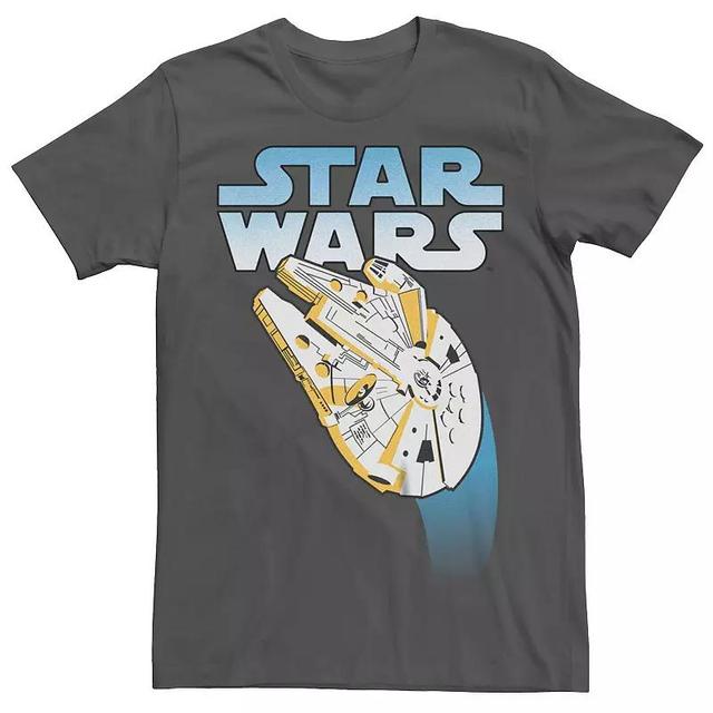 Mens Star Wars Millennium Falcon Flight Graphic Tee Grey Product Image