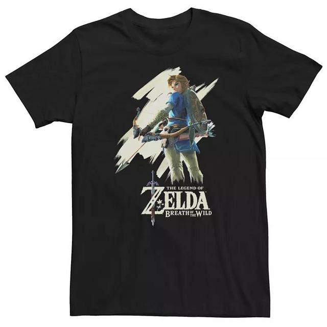 Young Mens Nintendo Legend Of Zelda Breath Of The Wild Paint Swipe Link Tee Product Image