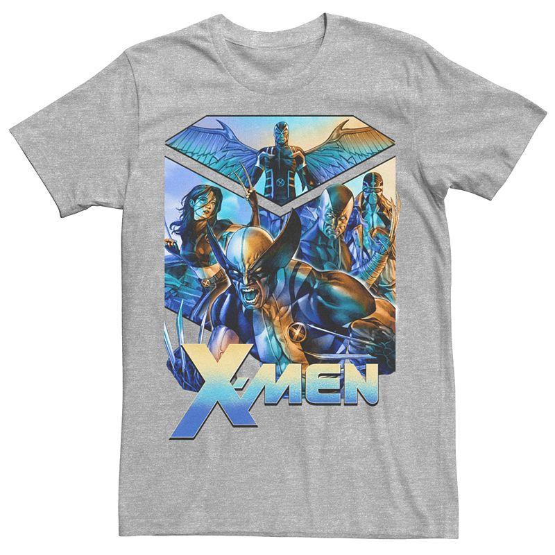 Mens Marvel X-Men Wolverine Arrange Graphic Tee Athletic Grey Product Image