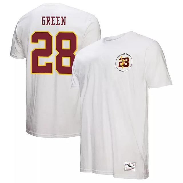 Mens Mitchell & Ness Darrell Green White Washington Commanders Retired Player Name & Number T-Shirt Product Image