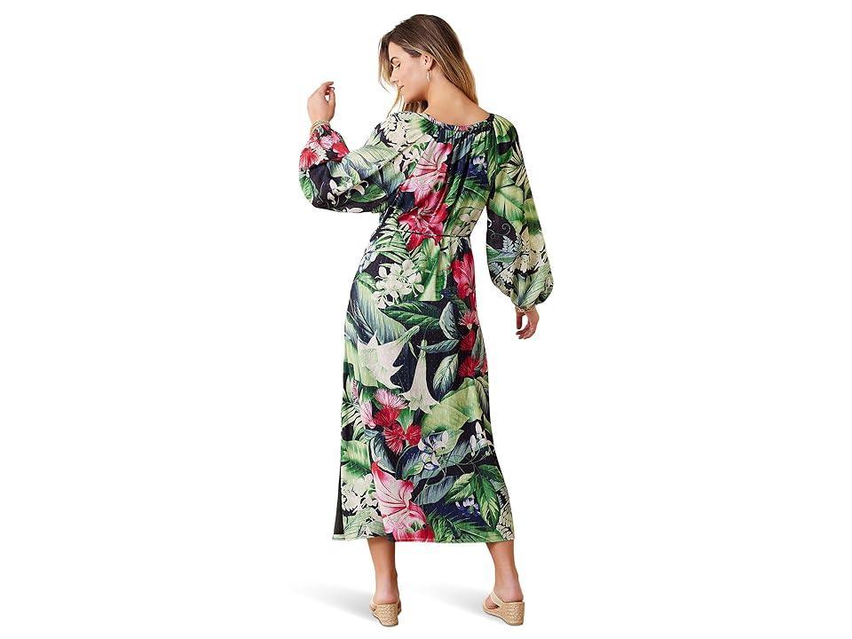 Tommy Bahama Celebration Tropical Long Sleeve Maxi Women's Dress Product Image