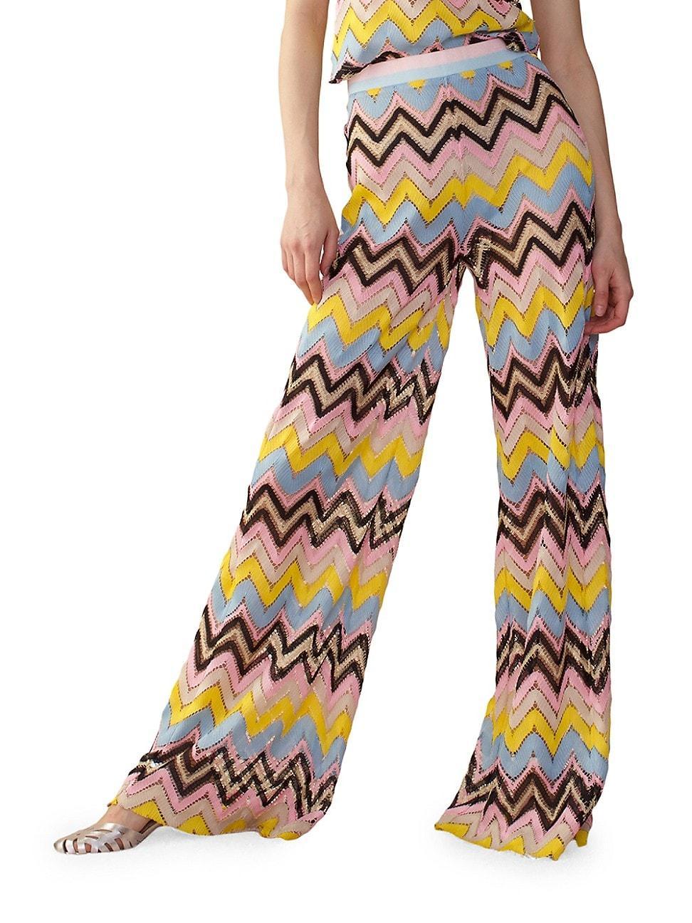 Womens Chevron Crochet Pants Product Image