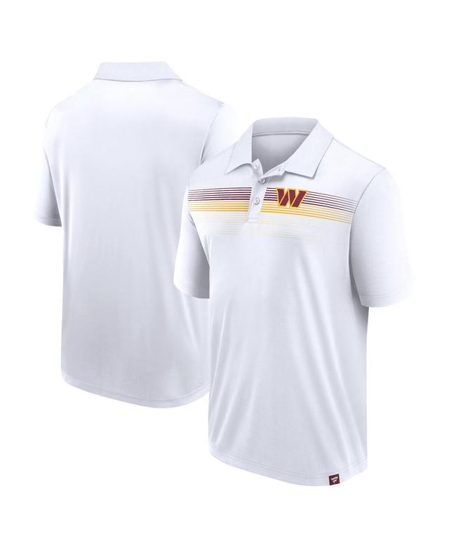 Mens Fanatics Branded White Washington Commanders Victory For Us Interlock Polo Product Image