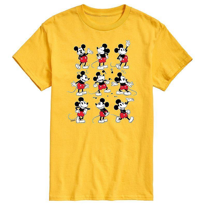 Disneys Mickey Mouse Mens Poses Grid Graphic Tee Product Image