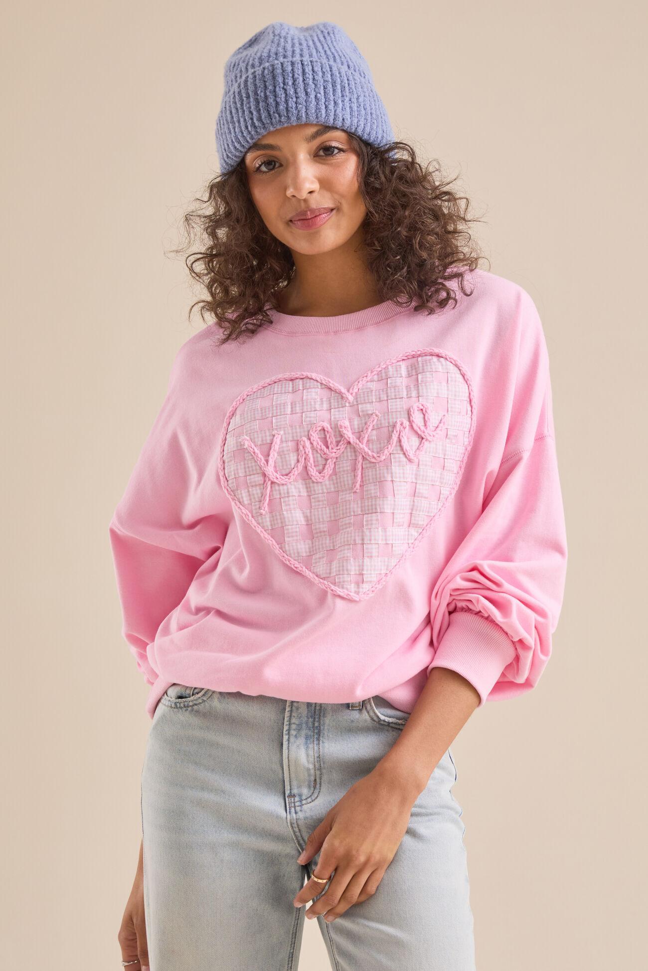 XOXO 3D Heart Sweatshirt Product Image