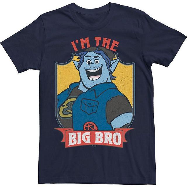 Mens Disney / Pixar Onward Barley Im The Big Bro Tee Blue Product Image