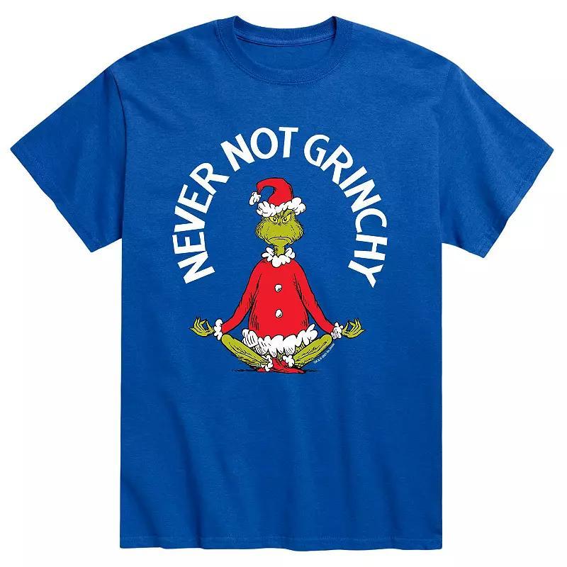 Mens Dr. Seuss The Grinch Never Not Grinchy Tee Grey Product Image