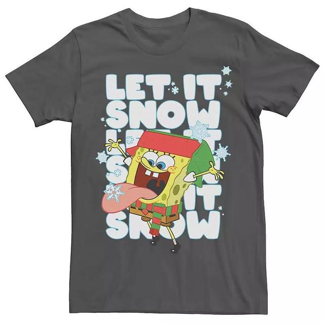 Mens Spongebob Squarepants Let It Snow Tee Product Image